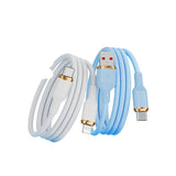 Silicone gold edged data cable