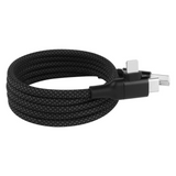 Dual input and dual output 90 degree magnetic data cable