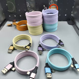 Dual input and dual output 90 degree magnetic data cable