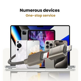 Four in one magnetic absorption nano data cable