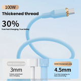 Silicone gold edged data cable