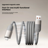 Four in one magnetic absorption nano data cable