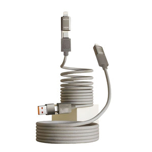 Four in one magnetic absorption nano data cable