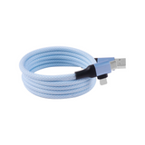 Dual input and dual output 90 degree magnetic data cable